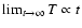 $\lim _{t\to \infty }T\propto t$