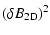 $\displaystyle (\delta B_{\rm 2D})^{2}$
