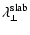 $\displaystyle \lambda_{\perp}^{\rm slab}$