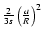 $ {2 \over 3s} \left( {a
\over R} \right)^2 $