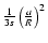 $ {1 \over 3s} \left( {a \over R} \right)^2 $