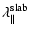 $\displaystyle \lambda_{\parallel}^{\rm slab}$