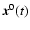 $\vec{x}^0(t)$