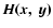 $\vec {H(x,~y)}$