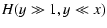 $\displaystyle H(y \gg 1, y \ll x)$