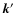 $\vec{k}{'}$