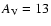 $A_{\rm V}=13$