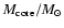 $M_{\rm core}/M_\odot$