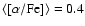 $\langle [\alpha/\rm Fe]\rangle=0.4$
