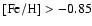 ${\rm [Fe/H]}> -0.85$
