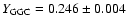 $Y_{\rm GGC}=0.246\pm0.004$