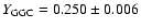 $Y_{\rm GGC}=0.250\pm0.006$