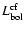 $L_{\rm bol}^{\rm cf}$
