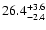 $\rm 26.4^{+3.6}_{-2.4}$