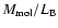 $M_{\rm mol}/L_{\rm B}$