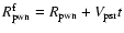 $R^{\rm f}_{\rm pwn}=R_{\rm pwn}+V_{\rm psr}t$