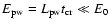 $E_{\rm pw}={L_{\rm pw} t_{\rm cr}}\ll E_0$