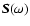 $\vec{S}(\omega)$