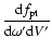 $\displaystyle \frac{{\rm d}f_{\rm pt}}{{\rm d}\omega^\prime {\rm d}V^\prime}$