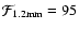 ${\cal F}_{\rm 1.2mm}=
95$