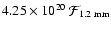 $4.25 \times 10^{20}\ {\cal F}_{\rm 1.2~mm}$