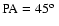 $\rm PA = 45\hbox {$^{\rm o}$ }$