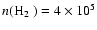 $n(\hbox{${\rm H}_2$ }) = 4 \times 10^5$