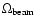 $\Omega_{\rm beam}$
