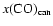 $x({\rm CO})_{\rm can}$