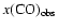 $x({\rm CO})_{\rm obs}$