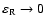 $\varepsilon _{\rm R} \to 0$