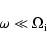 \begin{displaymath}%
\omega \ll \Omega _{\rm i}
\end{displaymath}