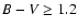 $B-V\ge 1.2$