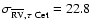 $\sigma_{\overline{\rm RV},\tau~{\rm Cet}}= 22.8$