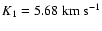 $K_{1}= 5.68 ~{\rm km~s}^{-1}$