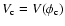 $V_{\rm c}=V(\phi_{\rm c})$