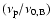 $(\nu _{\rm p}/\nu _{0,\rm B})$