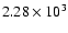 $2.28\times10^{3}$