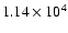 $1.14\times10^{4}$