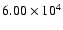 $6.00\times10^{4}$