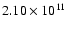 $2.10\times10^{11}$
