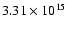 $3.31\times10^{15}$
