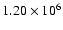 $1.20\times10^{6}$