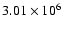 $3.01\times10^{6}$
