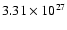$3.31\times10^{27}$
