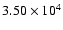$3.50\times10^{4}$
