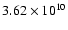 $3.62\times10^{10}$