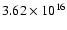 $3.62\times10^{16}$