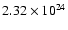 $2.32\times10^{24}$