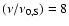 $(\nu /\nu _{0,\rm S})=8$